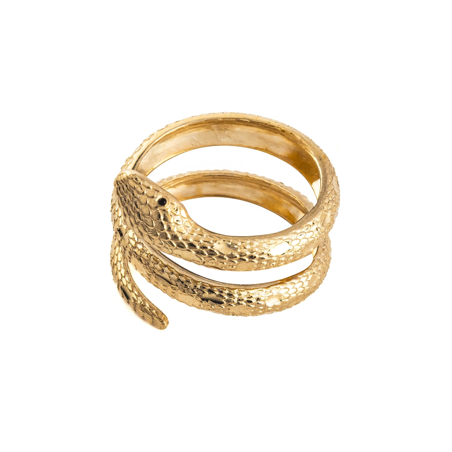 Anillo Serpiente Oro Italiano 14 Kilates. Oro Fino Joyería.