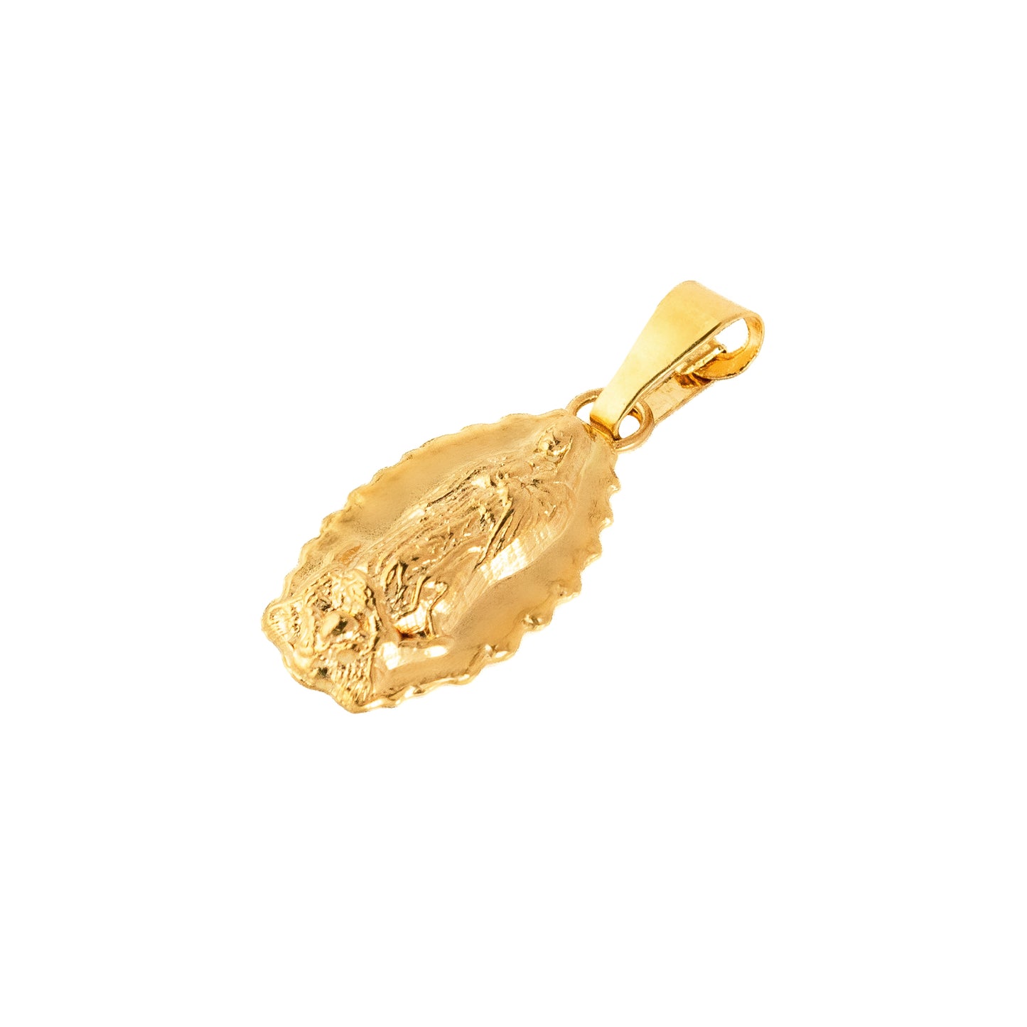 Medalla Virgen De Guadalupe En Oro 14k. Oro Fino Joyería