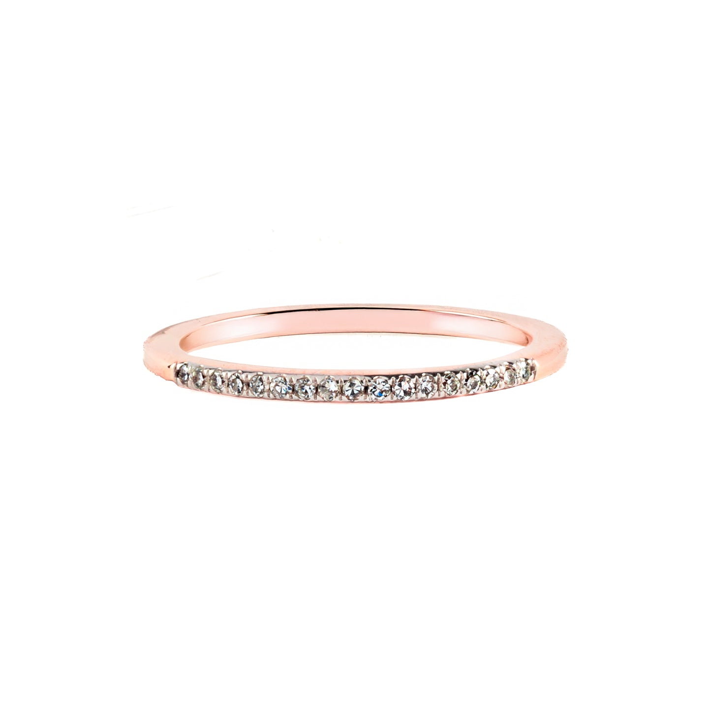 Churumbela Diamantes Naturales Oro Rosa 14 Kilates. Oro Fino Joyería.