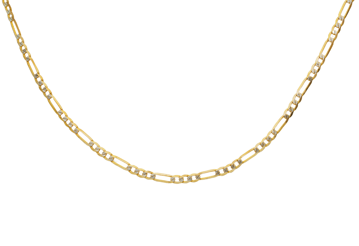 Cadena tipo Cartier Diamantada Oro Italiano 10 Kilates. Oro Fino Joyería