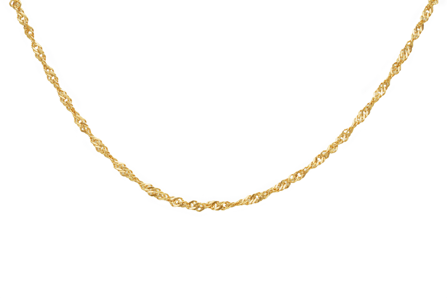 Cadena Torsal Oro Italiano 10 Kilates. Oro Fino Joyería.
