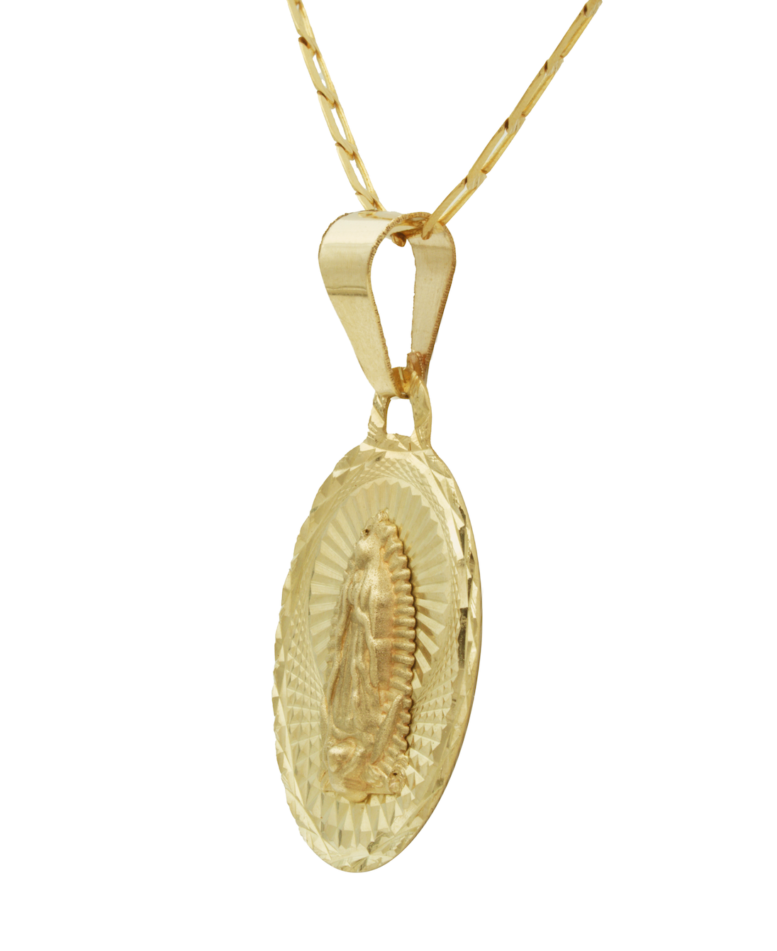 Medalla Virgen De Guadalupe Oro De 10 Kilates. Oro Fino Joyería. (Copia)