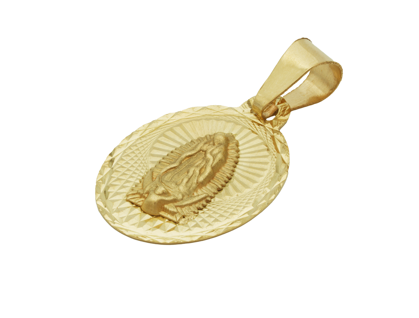 Medalla Virgen De Guadalupe Oro De 10 Kilates. Oro Fino Joyería. (Copia)