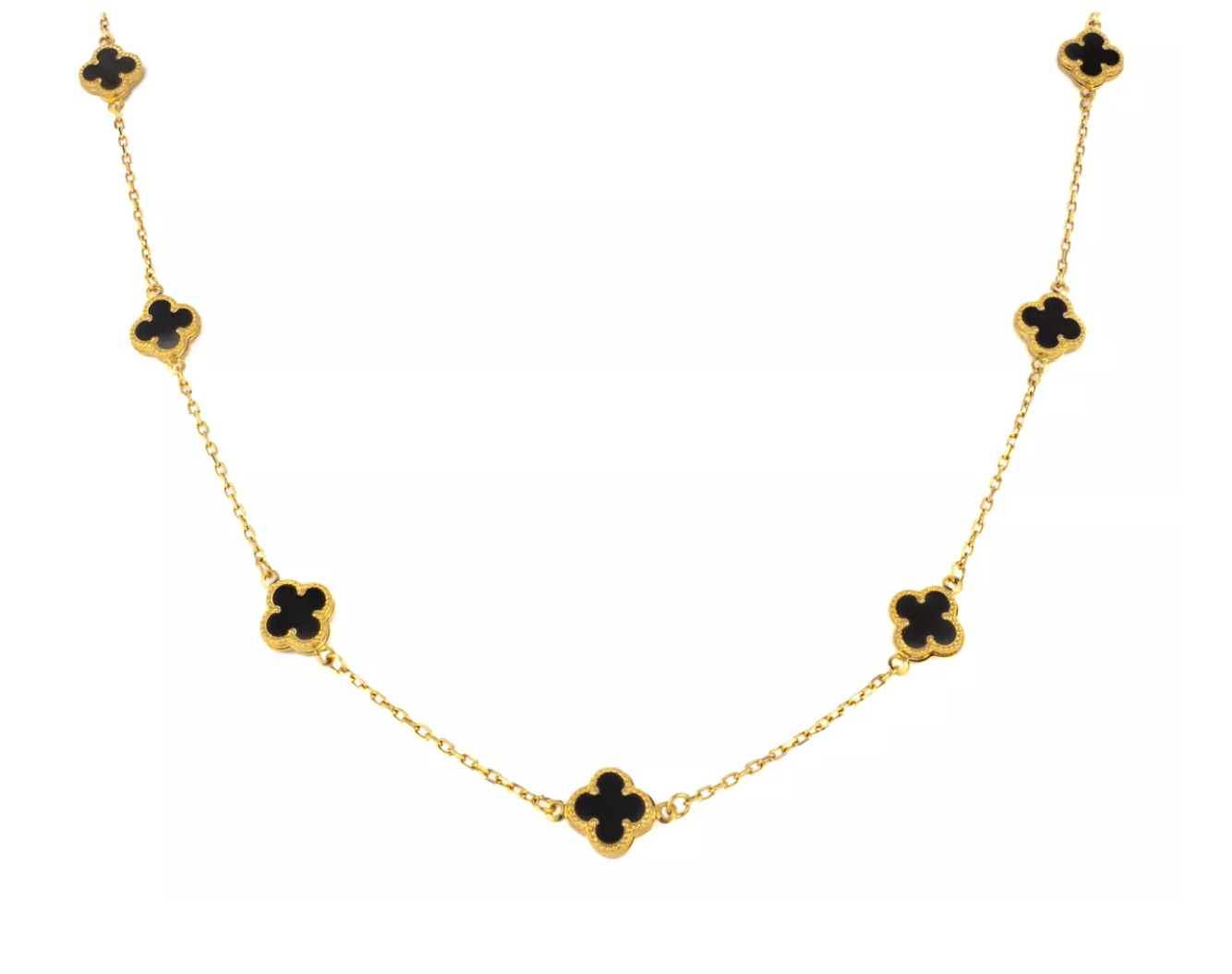 Gargantilla Tréboles Oro 10 Kilates. Oro Fino Joyería.