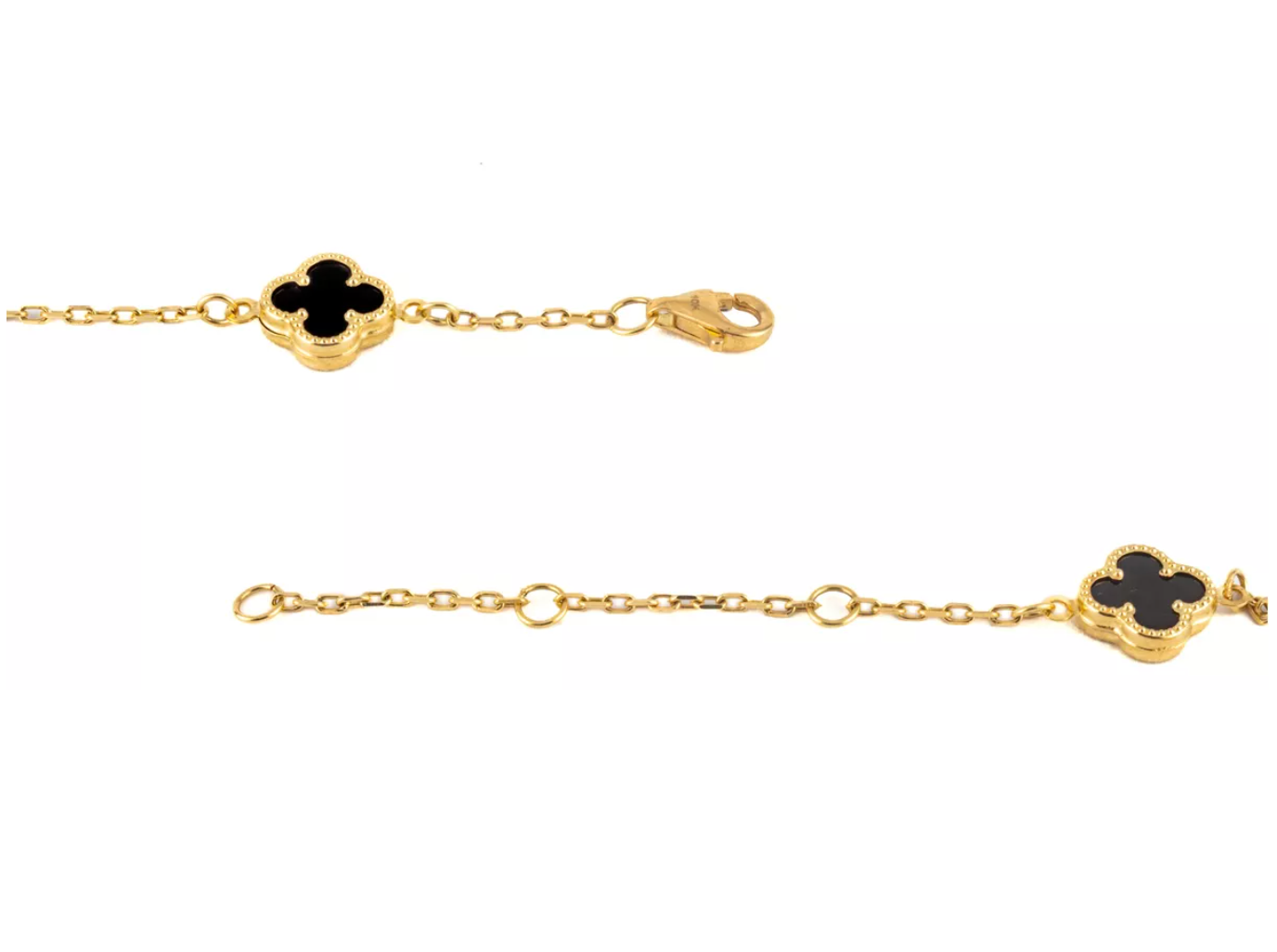 Gargantilla Tréboles Oro 10 Kilates. Oro Fino Joyería.