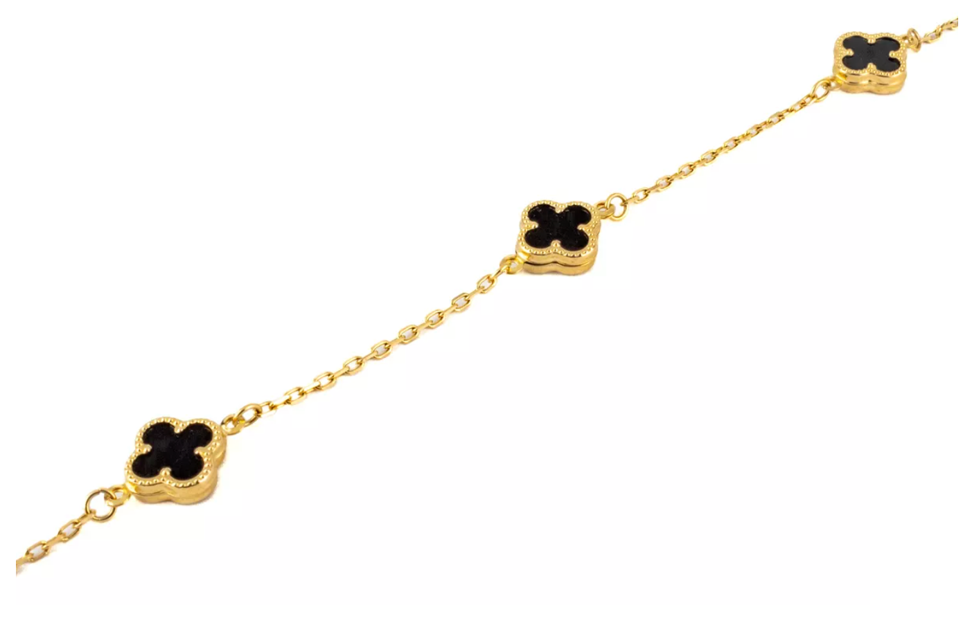 Gargantilla Tréboles Oro 10 Kilates. Oro Fino Joyería.