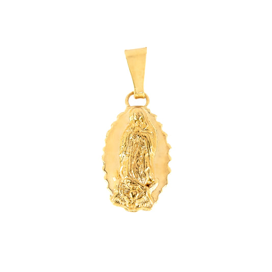 Medalla Virgen De Guadalupe En Oro 14k. Oro Fino Joyería
