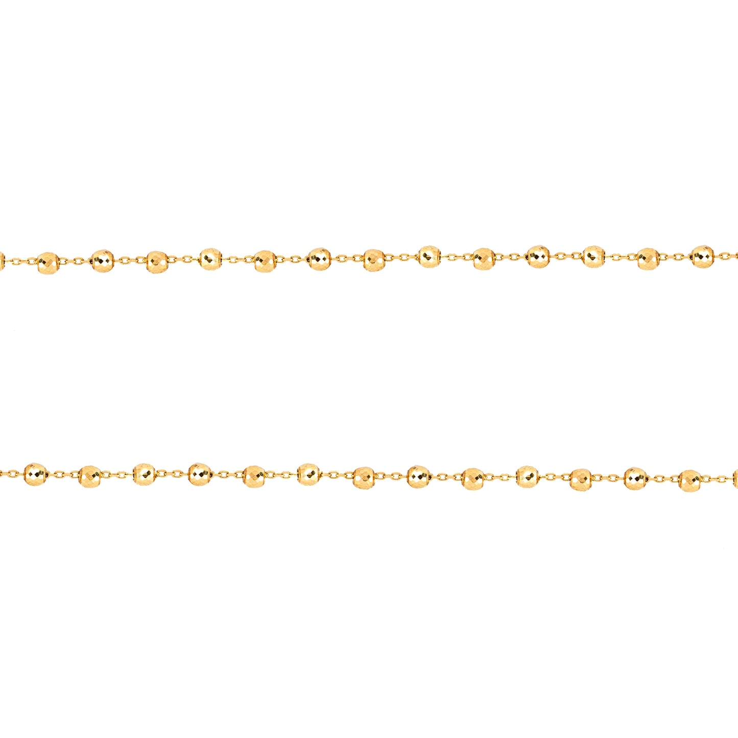Pulsera Bolitas En Oro Italiano 14k. Oro Fino Joyería.