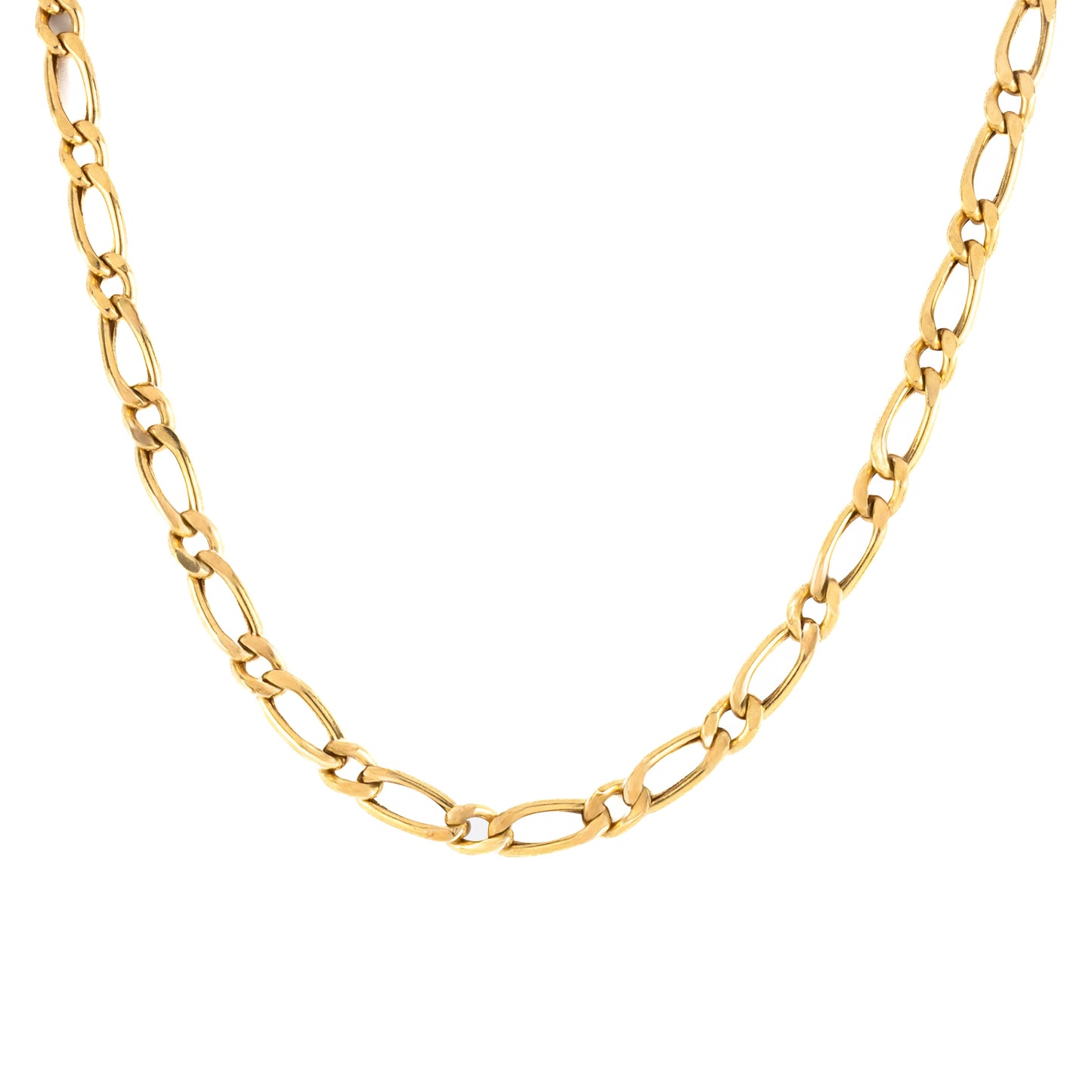 Cadena 1x1 En Oro Italiano De 14 Kilates. Oro Fino Joyería
