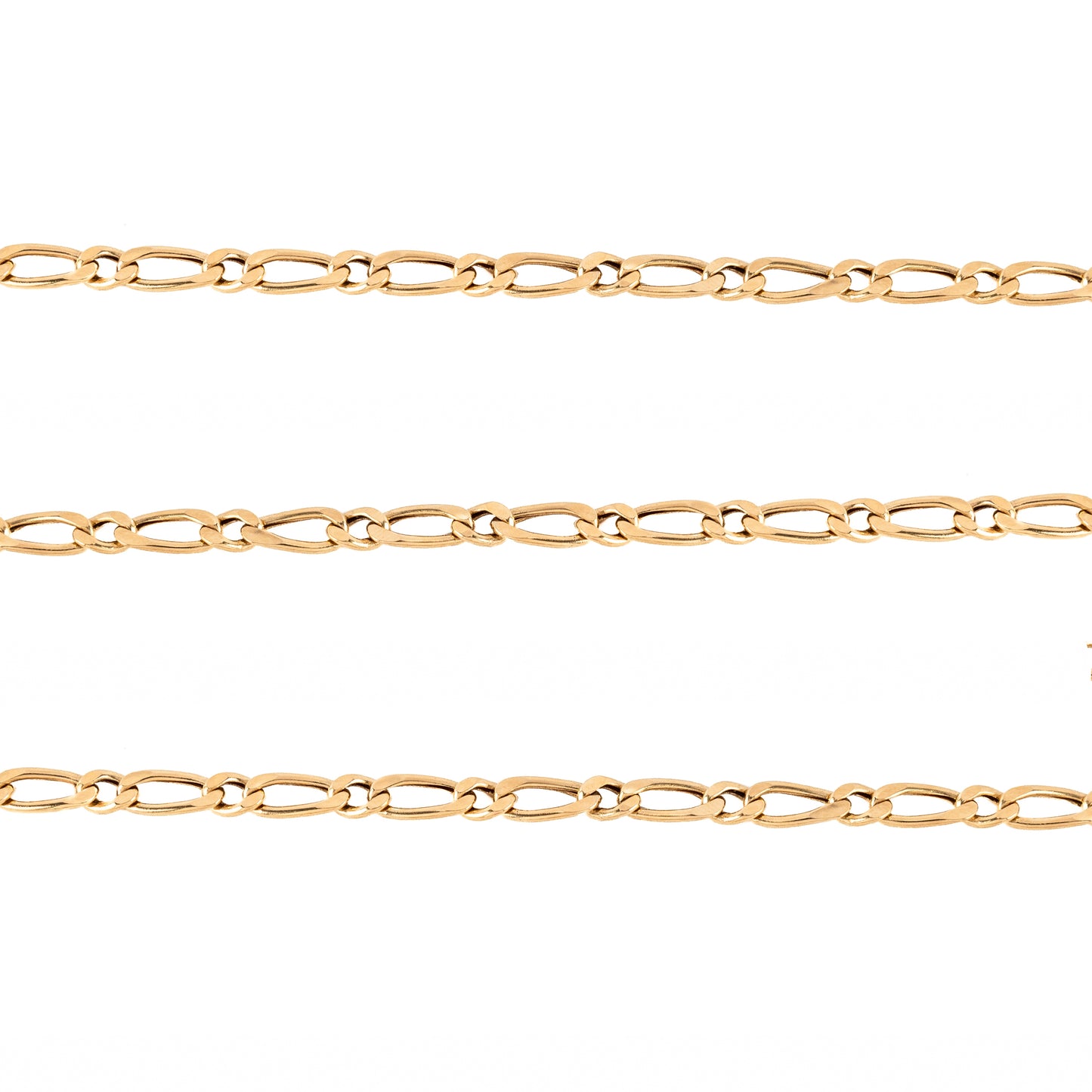 Cadena 1x1 En Oro Italiano De 14 Kilates. Oro Fino Joyería