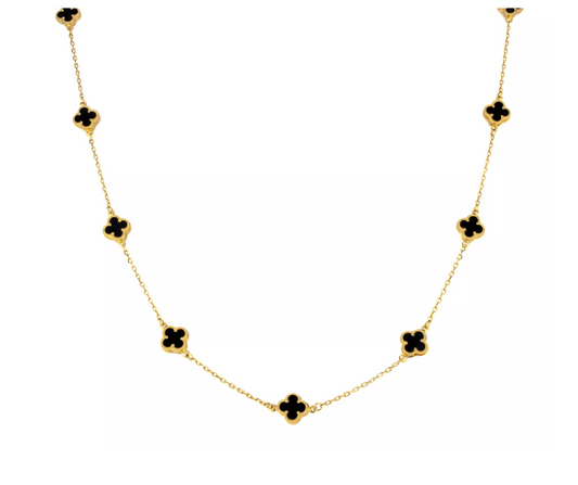Gargantilla Tréboles Oro 10 Kilates. Oro Fino Joyería.